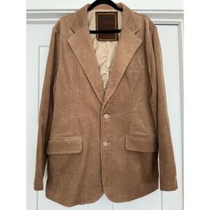 Parts Khaki Corduroy Jacket by Machine Clothing Co. US Made RN0101199 Sz XL